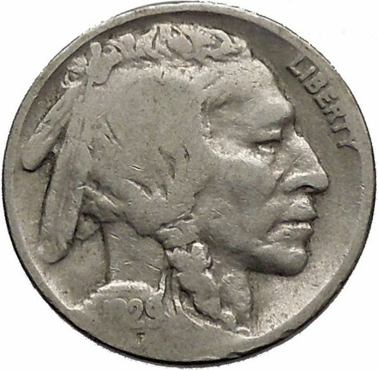 1929 BUFFALO NICKEL 5 Cents of United States of America USA Antique Coin i43721