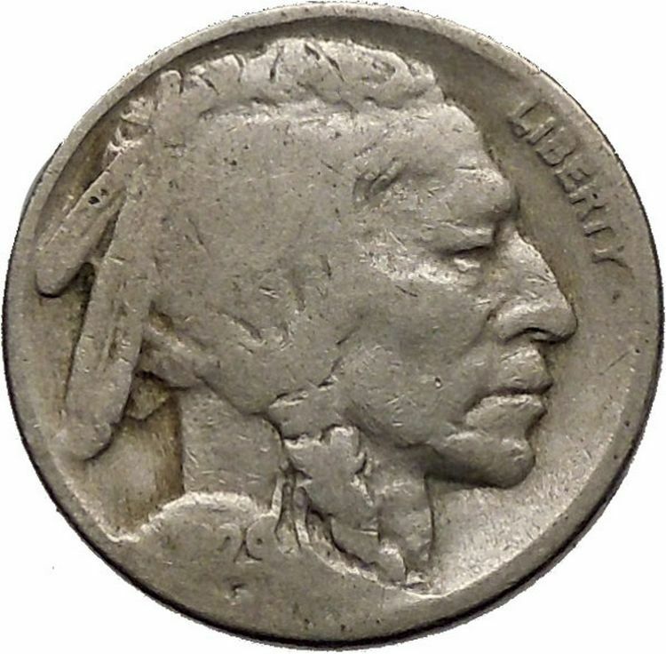 1929 BUFFALO NICKEL 5 Cents of United States of America USA Antique Coin i43736