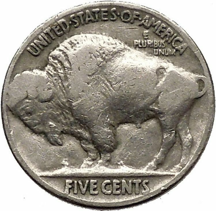 1936 BUFFALO NICKEL 5 Cents of United States of America USA Antique Coin i43838