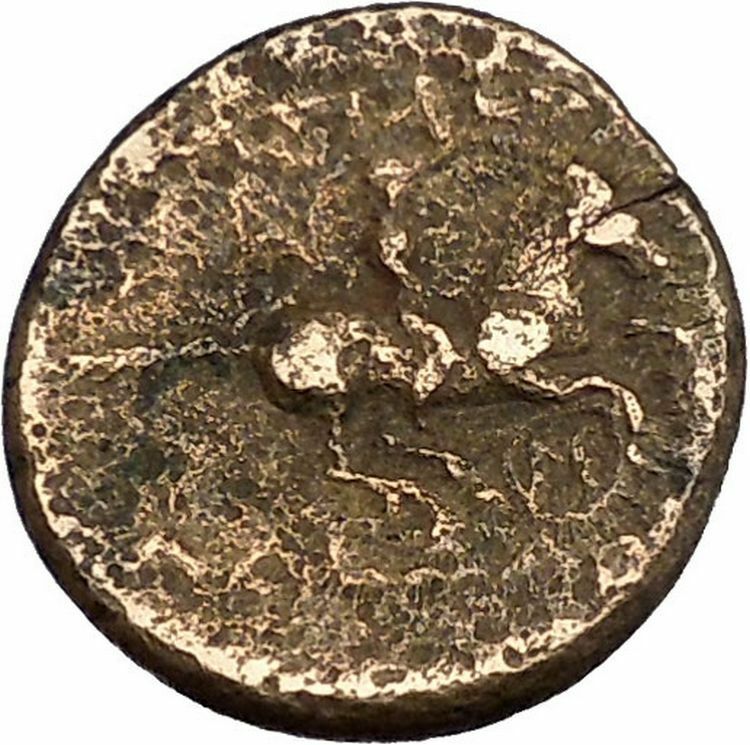 ALEXANDER III the GREAT 336BC Horseman Apollo RARE Ancient Greek Coin i44417