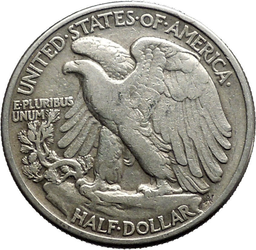 1947 WALKING LIBERTY Half Dollar Bald Eagle United States Silver Coin i44693