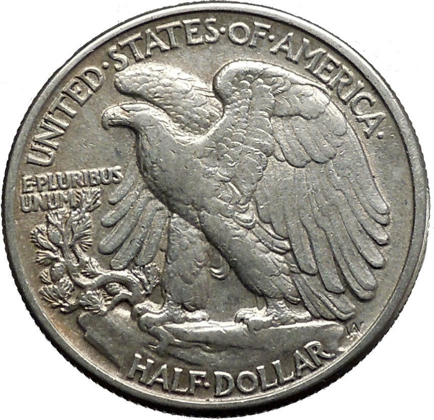 1942 WALKING LIBERTY Half Dollar Bald Eagle United States Silver Coin i45146