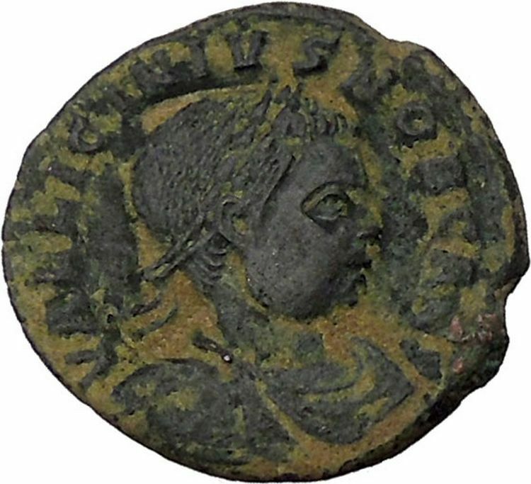 LICINIUS II 317AD Arles JUPITER Thunderbolt Authentic Ancient Roman Coin i45801