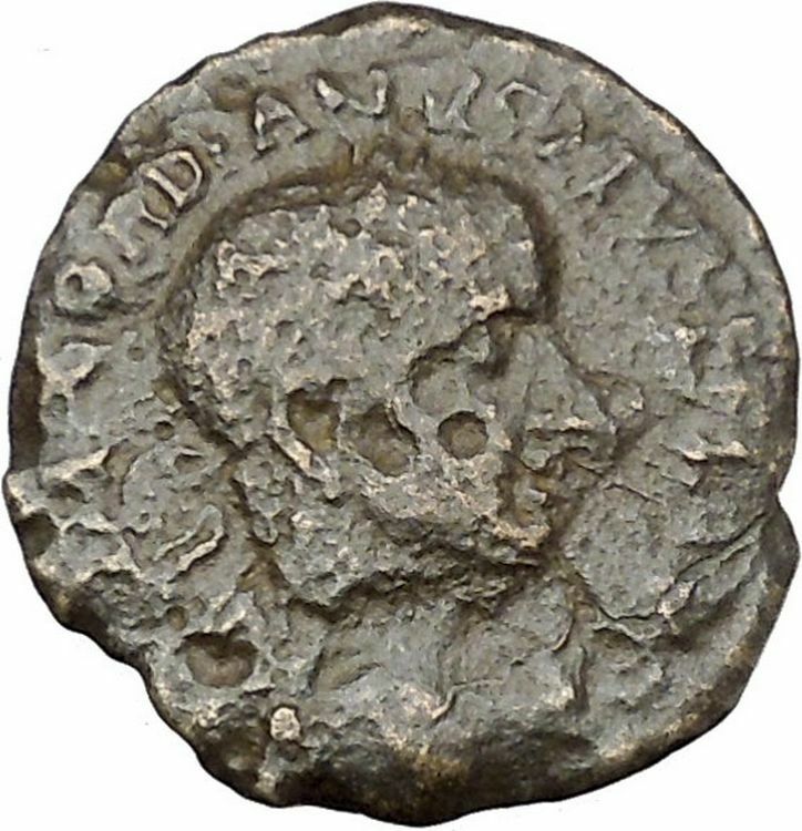 GORDIAN III 238AD Deultum Thrace Serapis 3 Dimensional Temple Roman Coin i45397