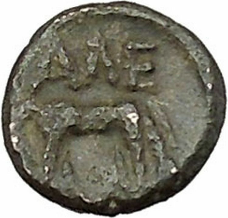 ALEXANDRIA TROAS 302BC Apollo Horse RARE Quarter Unit Ancient Greek Coin i45671