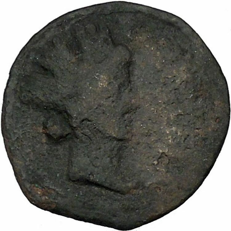 CARTEIA SPAIN After44BC Authentic Ancient Roman Coin Greek Colony Neptune i46316