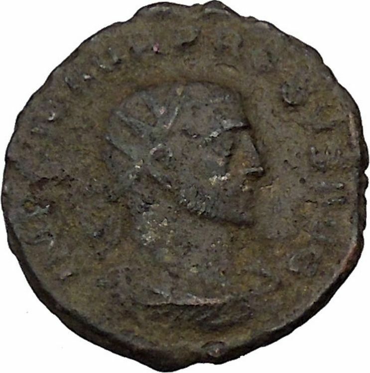 Probus receiving globe from Jupiter 276AD Authentic Ancient Roman Coin i46003