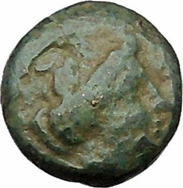 Lampsakos in Mysia 400BC Rare Ancient Greek Coin Female head Pegasus i46035