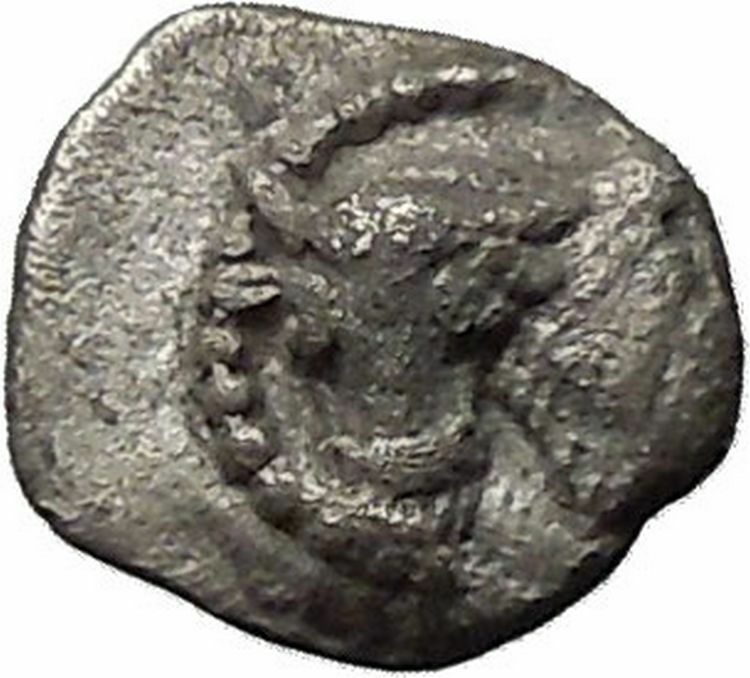 LARISSA in THESSALY 462BC Obol Bull Horse Ancient Silver Greek Coins i46360