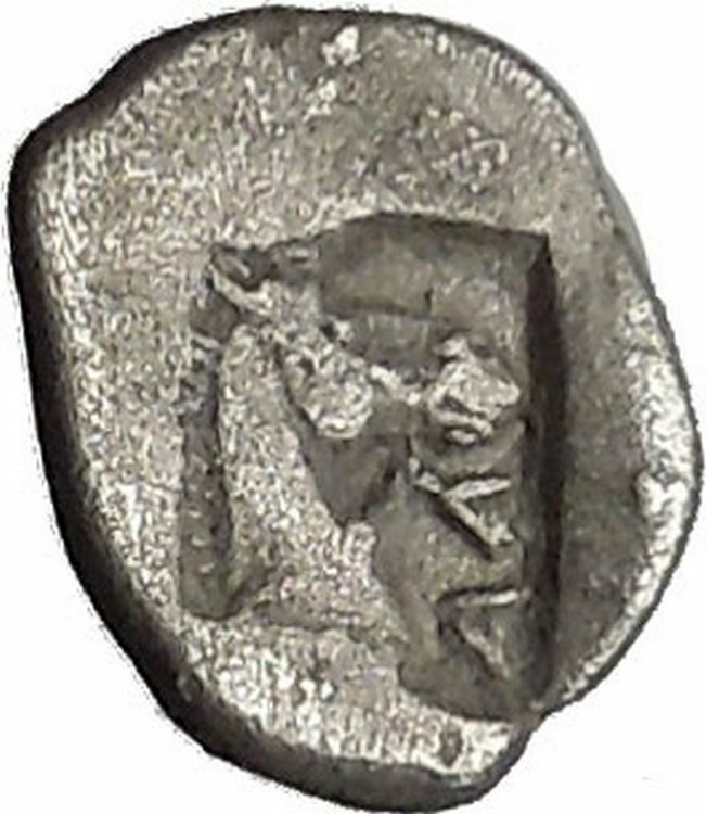 LARISSA in THESSALY 462BC Obol Bull Horse Ancient Silver Greek Coins i46360