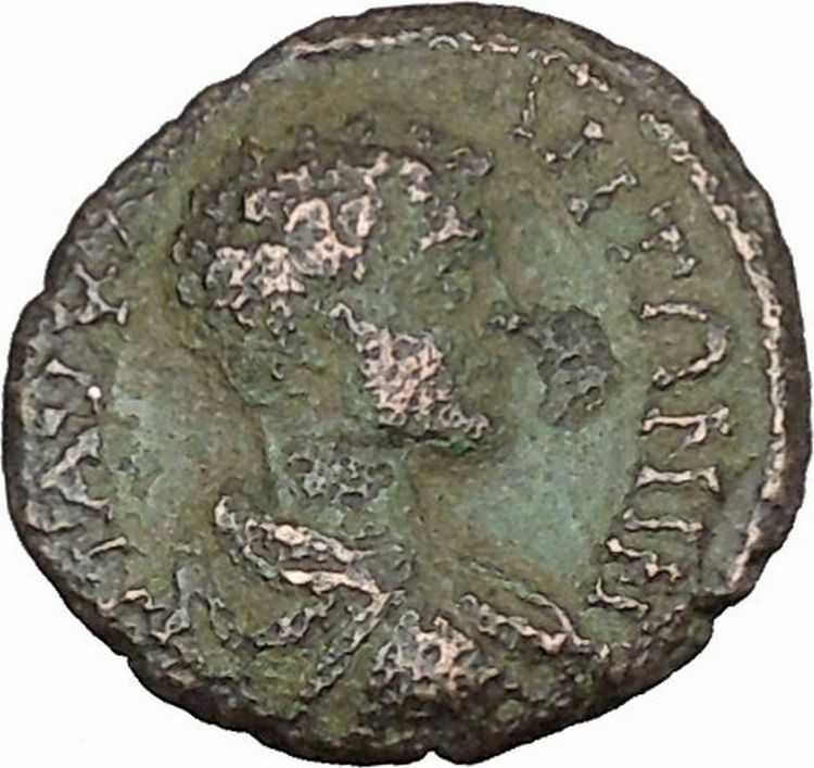 CARACALLA as CAESAR 195AD Nicopolis ad Istrum SERAPIS Ancient Roman Coin i45256