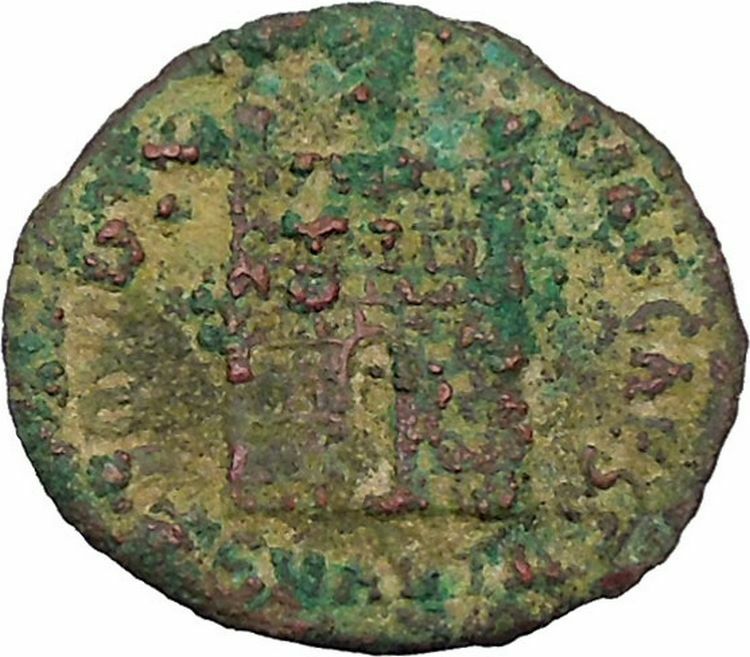 CONSTANTINE II Constantine the Great son Ancient Roman Coin Camp Gate i45843