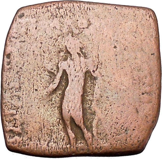 Apollodotos I 174BC Baktrian Indo Greek King of India Apollo Ancient Coin i46920