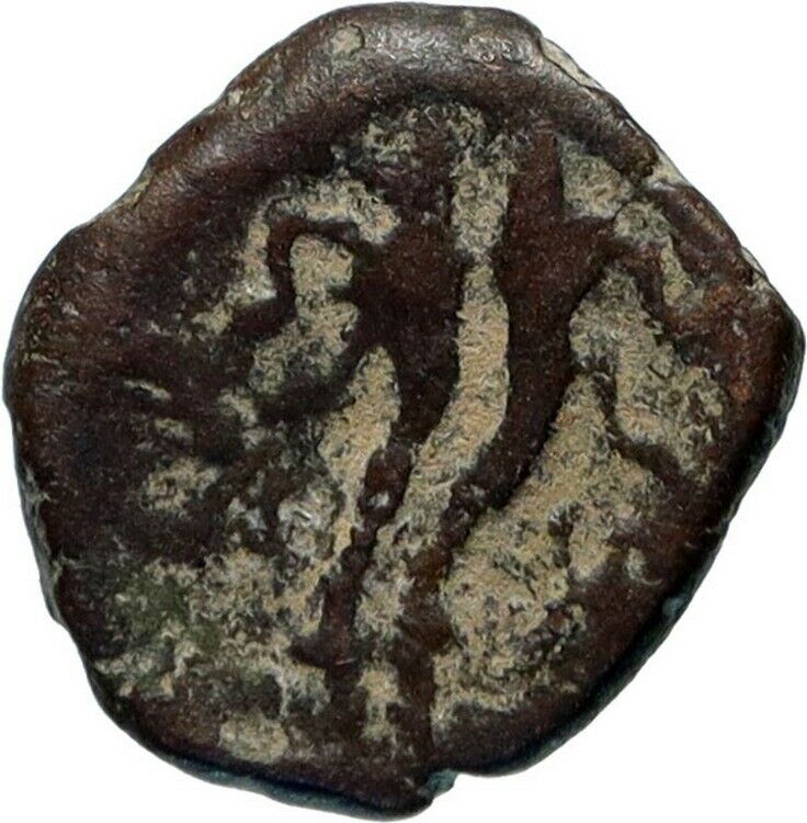 ARETAS IV 9BC Arab Kingdom of Nabataea Authentic Ancient PETRA Greek Coin i46673