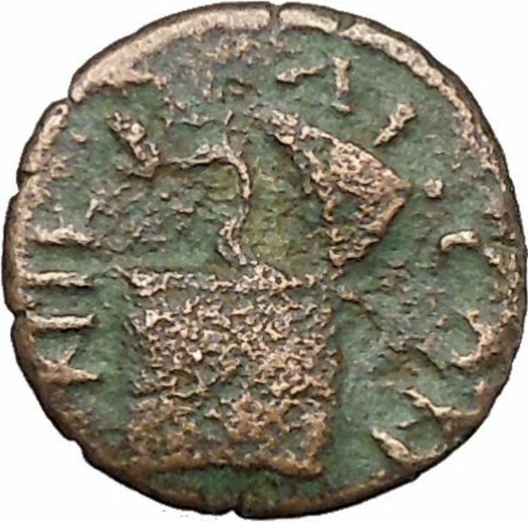 SEPTIMIUS SEVERUS 193AD Nicaea Bithynia SERPENT CISTA MYSTICA Roman Coin i45452