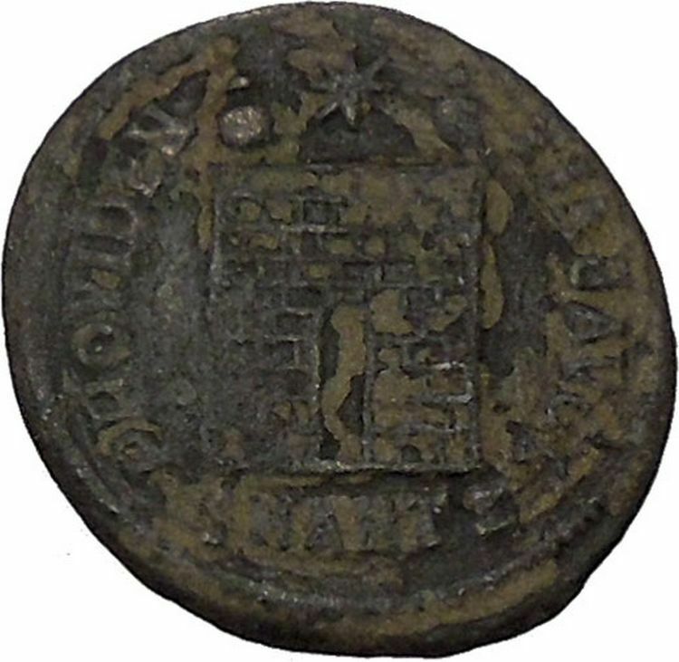 CONSTANTINE I the GREAT 324AD Ancient Roman Coin Military Camp gate i45897