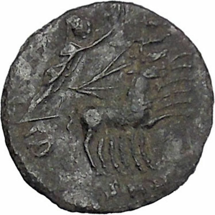 CONSTANTINE I the GREAT Cult Heaven Horse Chariot Ancient Roman Coin i46998