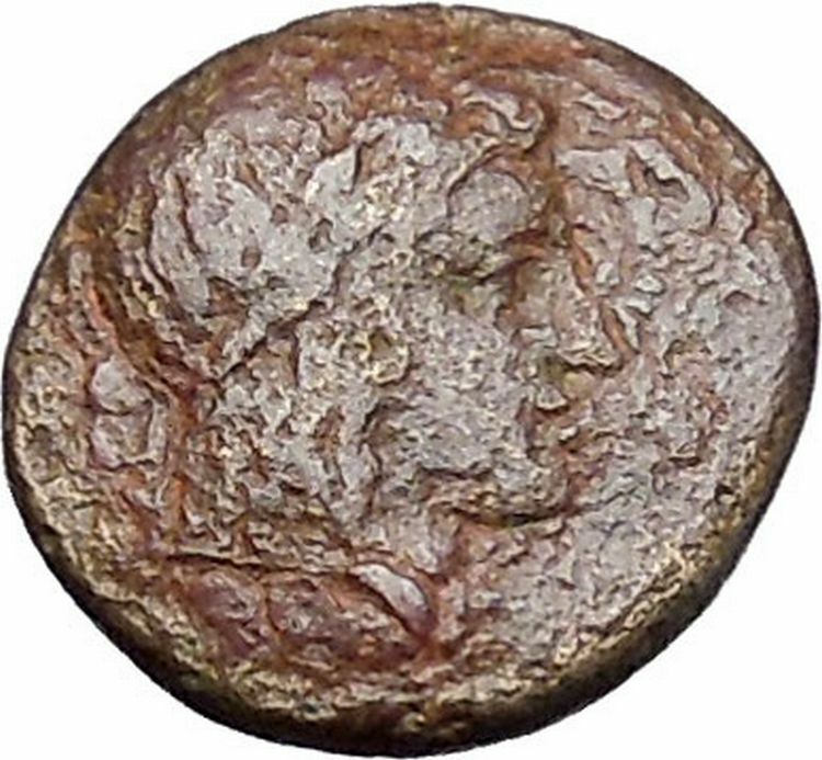 Kolophon in Ionia 350BC RARE Ancient Greek Coin Apollo Galloping horse i47267