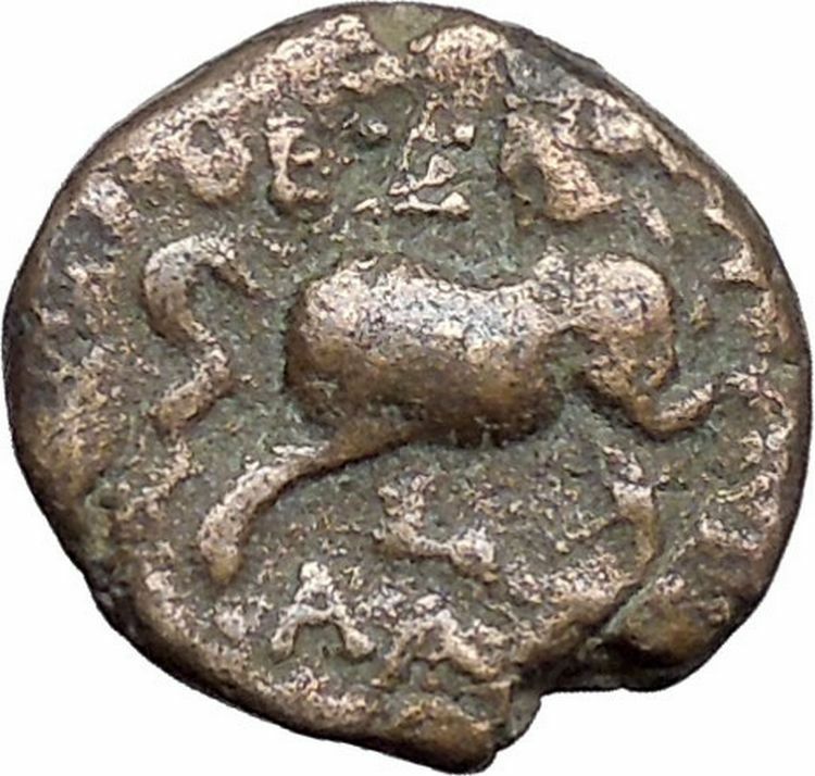 THESSALIAN LEAGUE Larissa 2nd – mid 1st cent Ancient Greek Coin ATHENA i47582