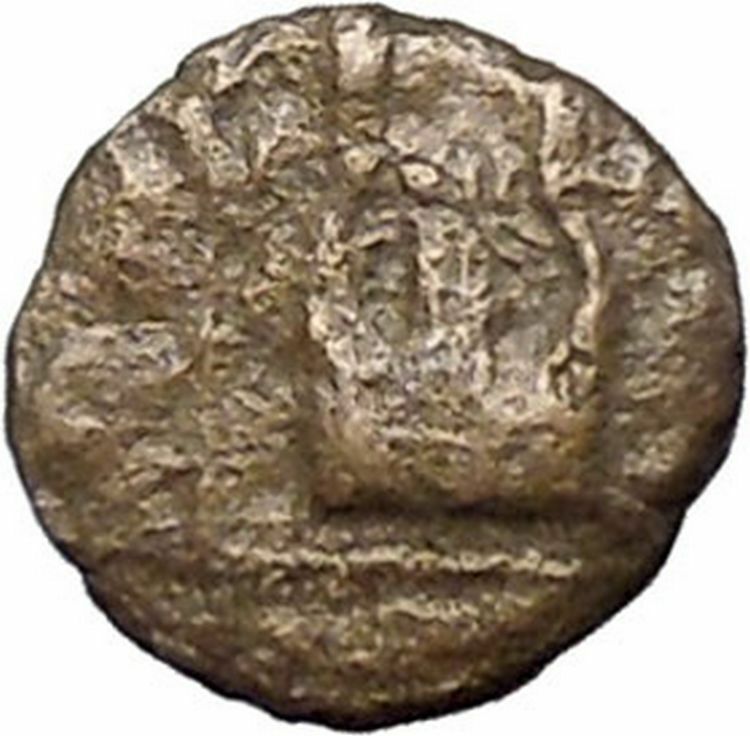 MYTILENE Lesbos Island 400BC Apollo Lyre Authentic Ancient Greek Coin i47730