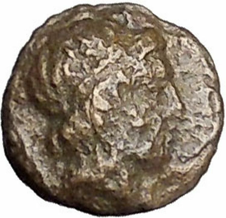 MYTILENE Lesbos Island 400BC Apollo Lyre Authentic Ancient Greek Coin i47730