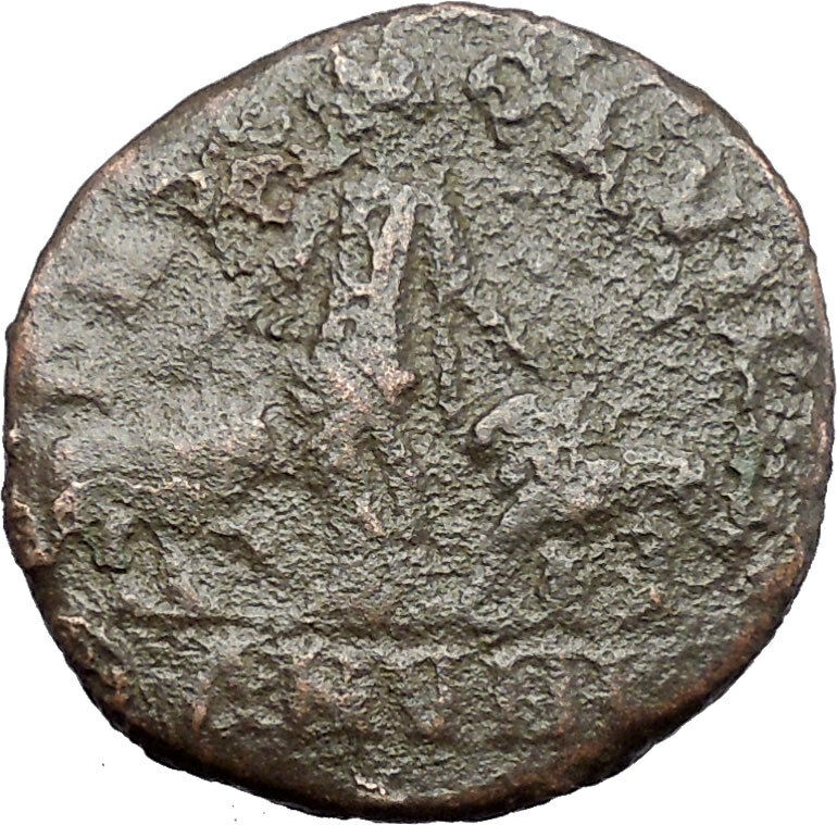 Philip I 'Arab' Big Ancient Roman Coin Viminacium Legion Bull Lion i48218