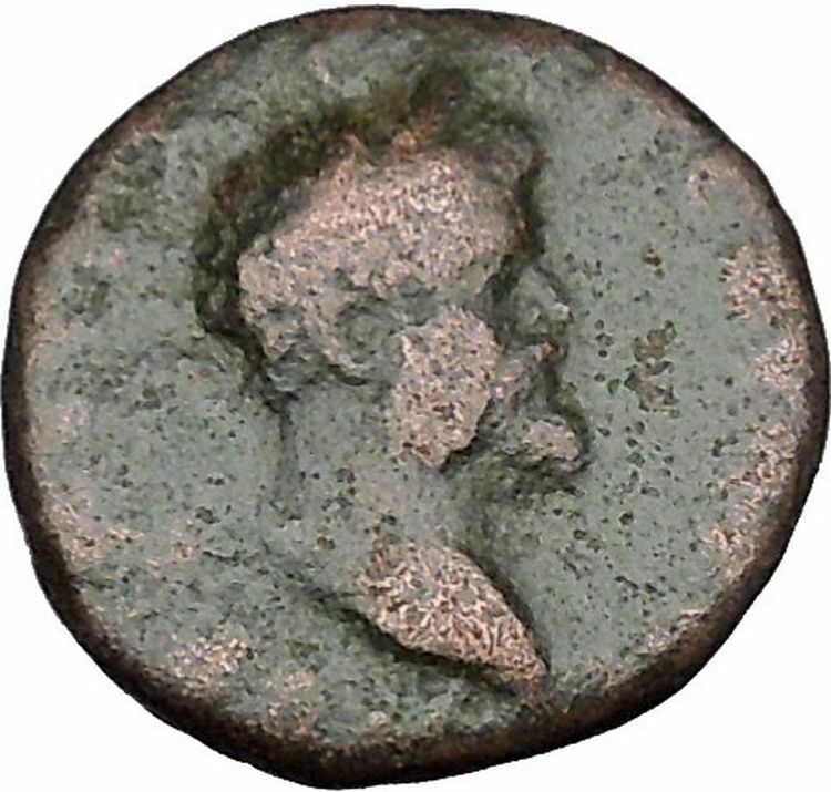 Septimius Severus Pautalia in Thrace Ancient Roman Coin Tripod Serpent i48350