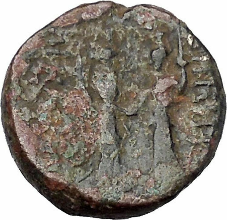 DEMETRIOS II NIKATOR 146BC Seleukd Agathe Tyche Ancient Greek Coin i47183