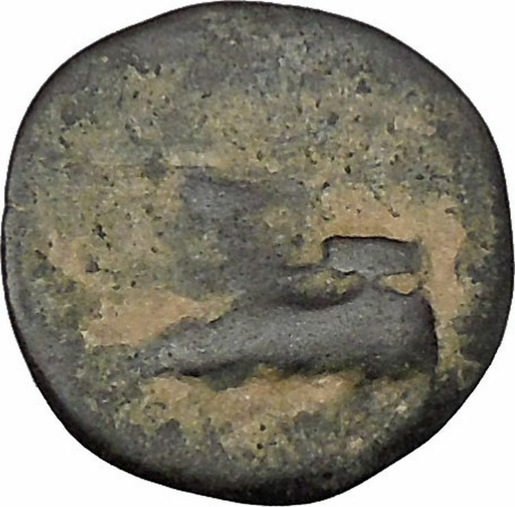 Arados in Phoenicia 300BC Ancient Greek Coin Ship Galley Tyche Fortuna i48433