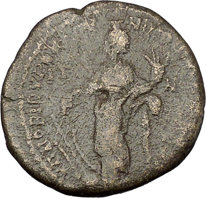 ELAGABALUS Nicopolis ad Istrum Ancient Roman Coin Tyche Fortuna Wealth i48498