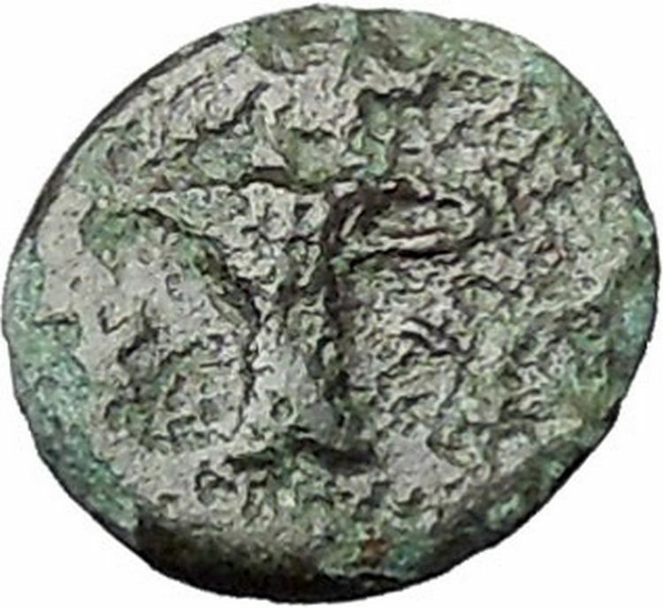 Kyme in Aeolis 350BC EAGLE & VASE on Authentic Ancient Greek Coin i48614