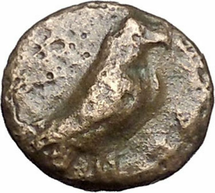 Kyme in Aeolis 350BC EAGLE & VASE on Authentic Ancient Greek Coin i48606