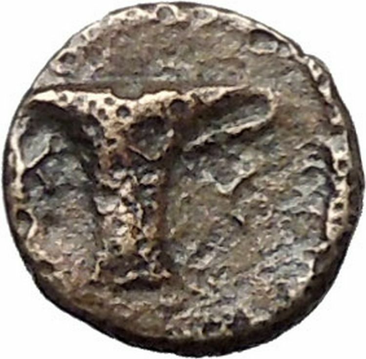 Kyme in Aeolis 350BC EAGLE & VASE on Authentic Ancient Greek Coin i48575