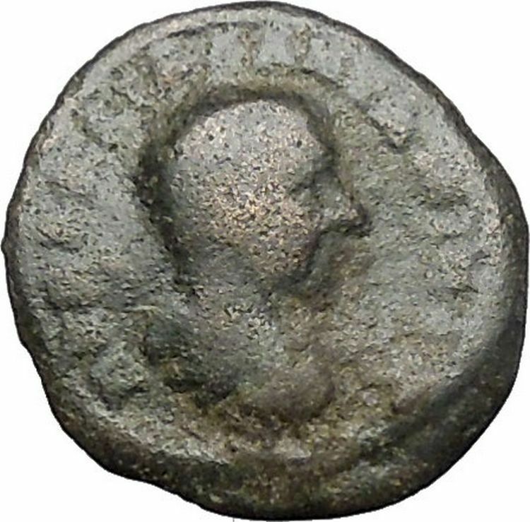 Diadumenian Marcianopolis Ancient Roman Coin Serpent in cista mystica i49393