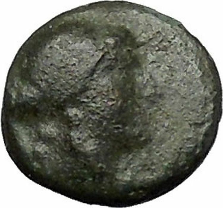 SMYRNA in IONIA 280BC Authentic Ancient Greek Coin Rare APOLLO Cult Lyre i49662