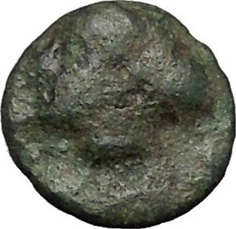 RHODES Island Off CARIA 394BC Nymph Rhodos ROSE Ancient Greek Coin i49613