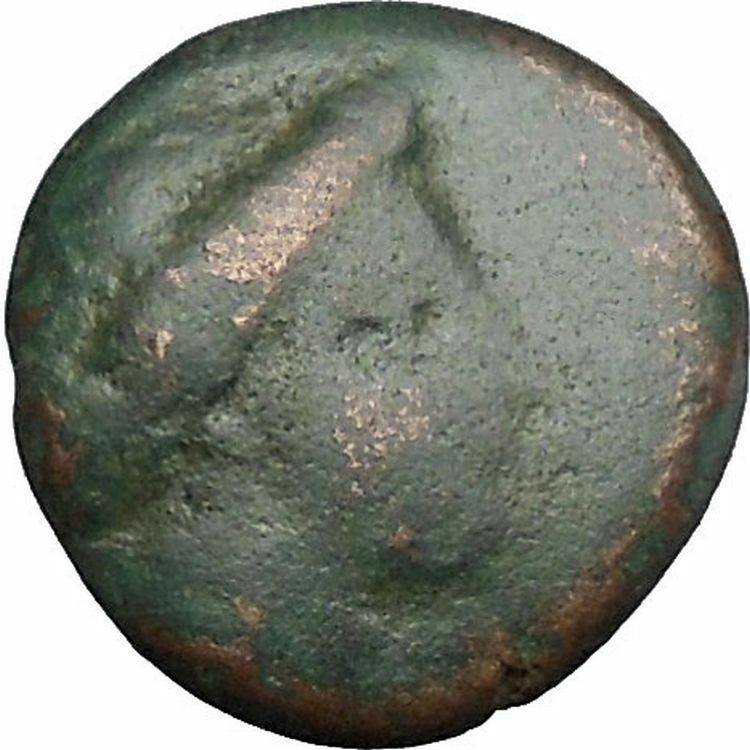 Larissa in Thessaly 360BC RARE Authentic Ancient Greek Coin Nymph Horse i49726