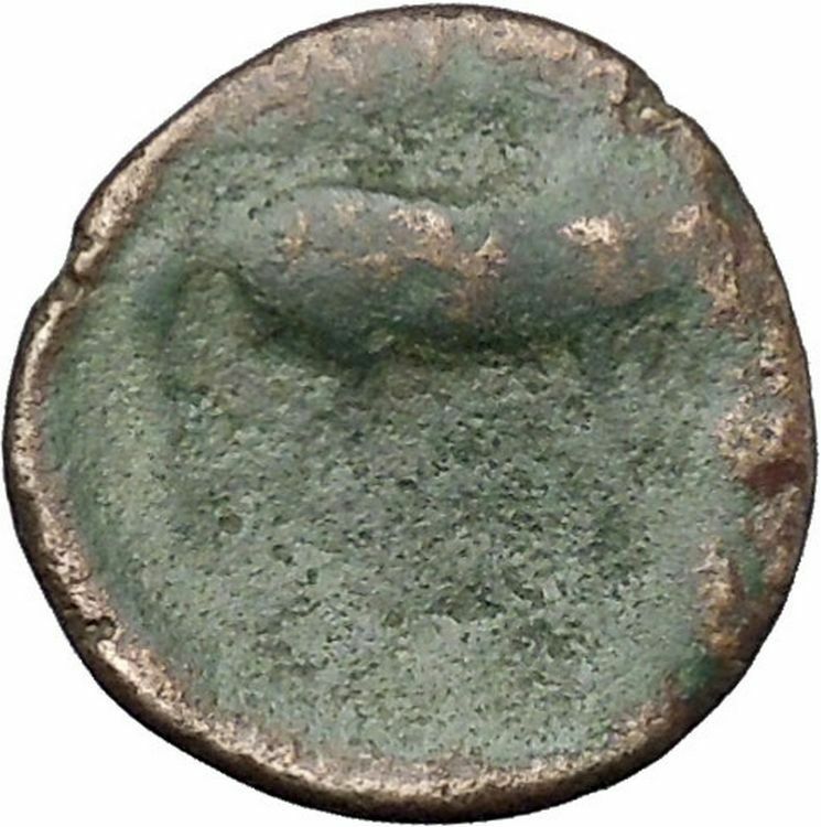 Larissa in Thessaly 360BC RARE Authentic Ancient Greek Coin Nymph Horse i49726