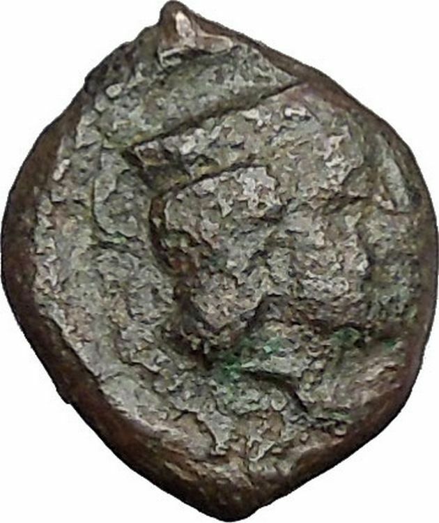 Thermai in Sicily 407BC Ancient Greek Coin Hera Cult Hercules i49761 Very rare