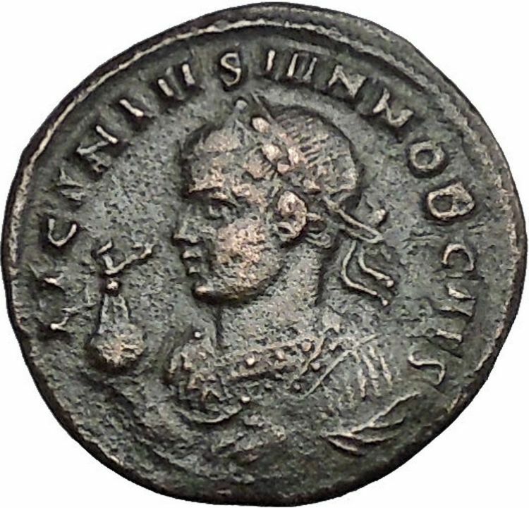 LICINIUS II Junior 321AD Aquileia CAPTIVES Vexillum Ancient Roman Coin i49822