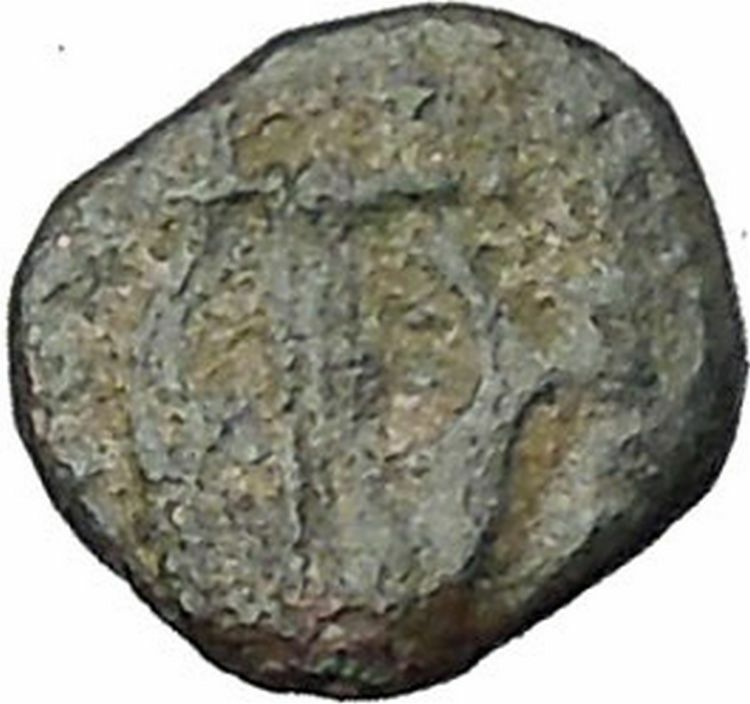 Authentic Ancient Greek City Coin 300-100BC APOLLO Cult Lyre i50273