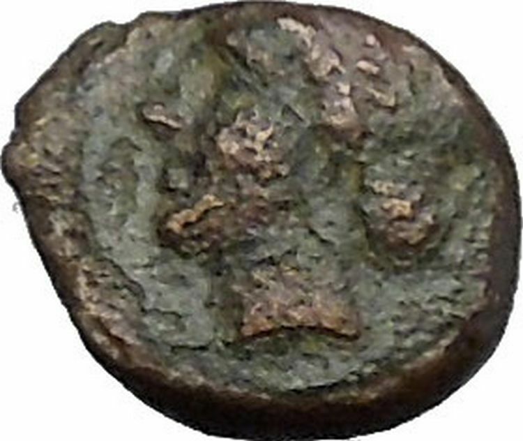 Greek City Authentic Ancient Coin 300-100BC APOLLO Cult Lyre i50296