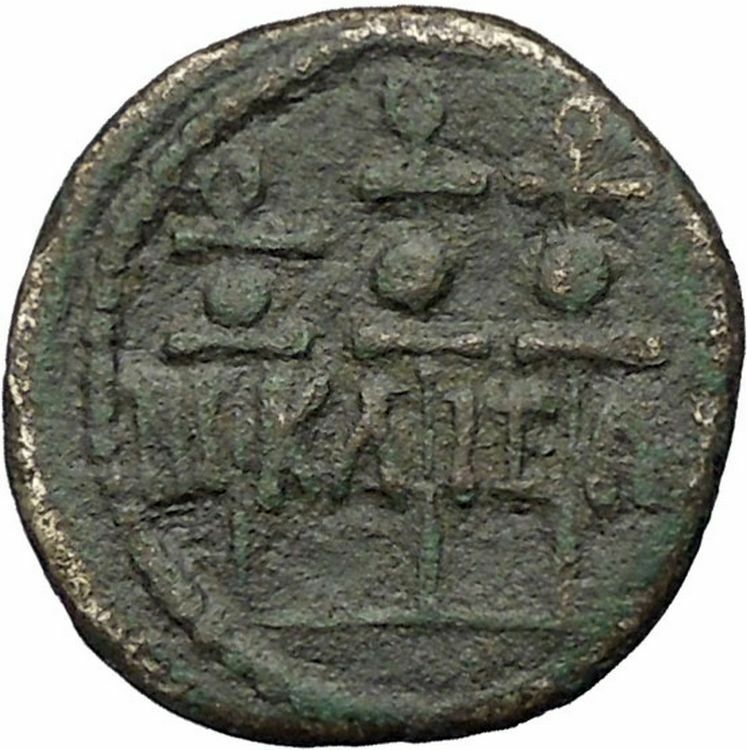 SEVERUS ALEXANDER Nicaea Bithynia LEGIONARY STANDARDS Ancient Roman Coin i48720