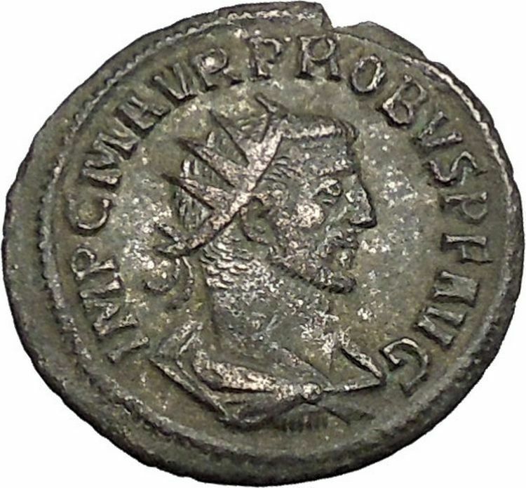 PROBUS 278AD Authentic Ancient Roman Coin Orbis with wreath i51016