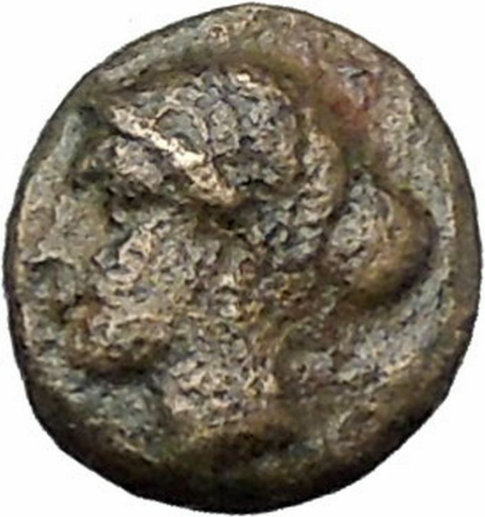 Boione in Aiolis 300BC Authentic Ancient Greek Coin Female head BULL i47487