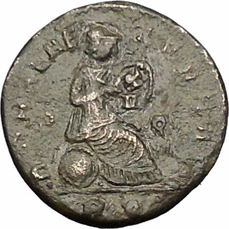 CONSTANTINE I the GREAT Rare 318AD Ancient Roman Coin ROMA w Shield i51194