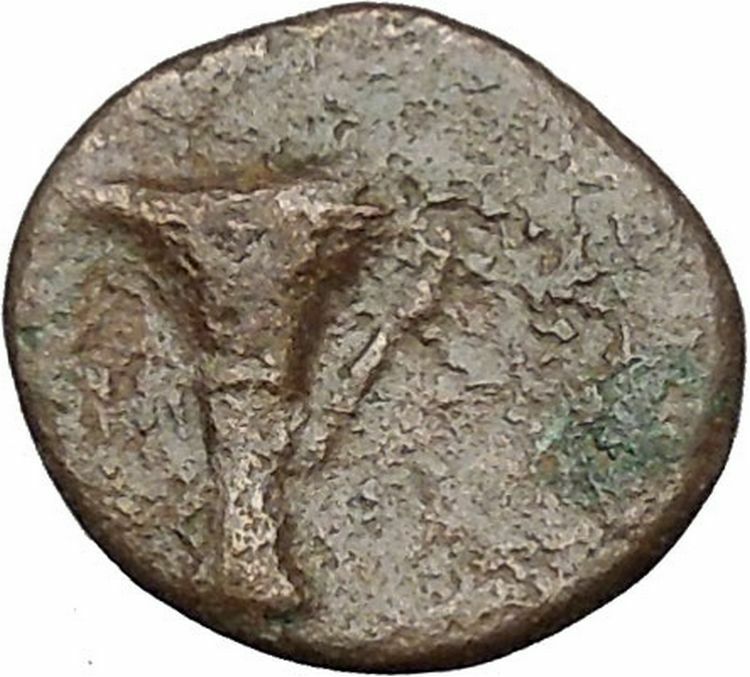 Kyme in Aeolis 350BC Horse & Vase Genuine Authentic Ancient Greek Coin i51860