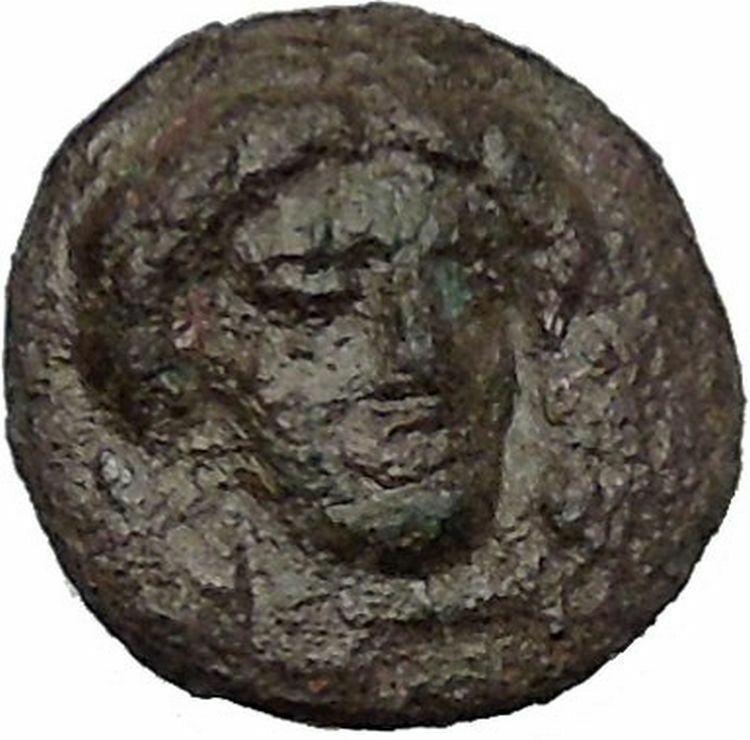 GELA in SICILY 350BC Demeter River God Gelas Rare Ancient Greek Coin RARE i51431