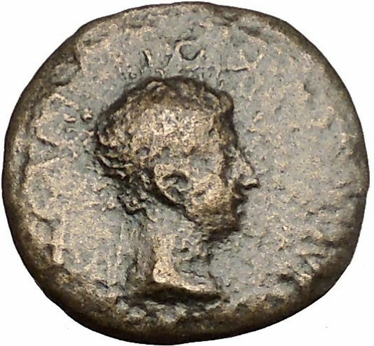 Augustus & Rhoemetalkes Client King of Thrace 11BC Ancient Roman Coin i51947