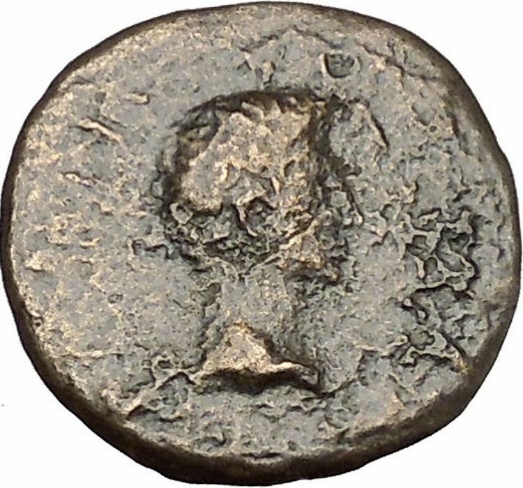 Augustus & Rhoemetalkes Client King of Thrace 11BC Ancient Roman Coin i51947